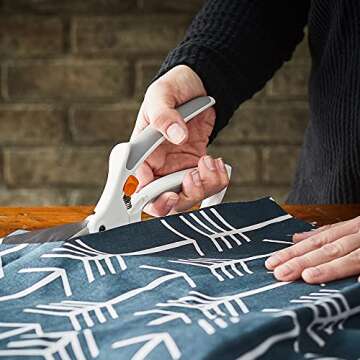 Fiskars Softgrip All-Purpose Scissors, Stainless Steel, White/Orange, 26 cm