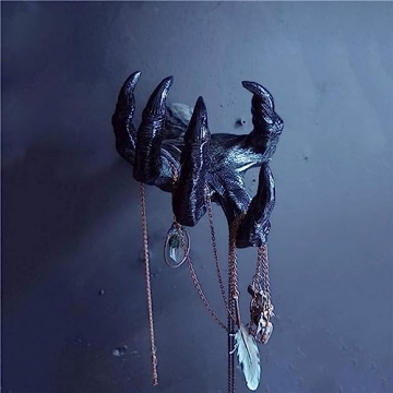 BuGule Witch's Demon Hand Wall Hanging Statues, Gothic Home Decor Art Sculpture, Resin Retro Art Han...