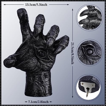 Gothic Witch's Demon Hand Wall Hanging for Decor