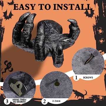 Gothic Witch's Demon Hand Wall Hanging for Decor