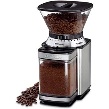CUISINART Coffee Grinder, Electric Burr One-Touch Automatic Grinder with18-Position Grind Selector, ...