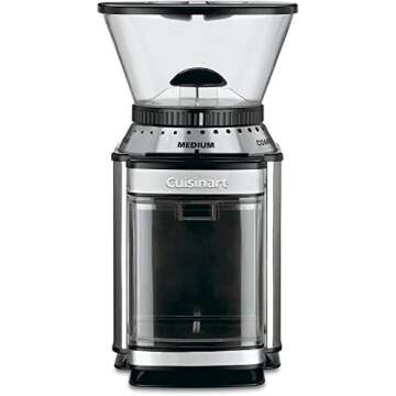 CUISINART Coffee Grinder, Electric Burr One-Touch Automatic Grinder with18-Position Grind Selector, Stainless Steel, DBM-8P1 & CPT-160 Metal Classic 2-Slice Toaster, Brushed Stainless