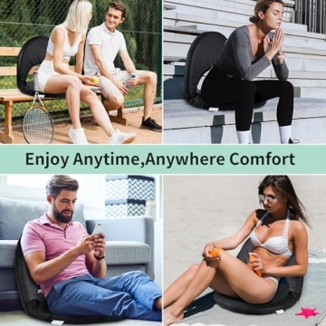 Portable Stadium Seat Cushion with Reclining Positions