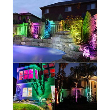 Vibrant Color Changing LED Landscape Lights by SUNVIE