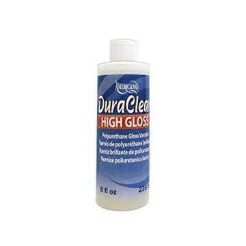 Decoart Americana DuraClear Varnish 8oz High Gloss, 8 Fl Oz (Pack of 1), Blue