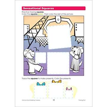 School Zone - Tracing Fun! Write & Reuse Workbook - Ages 3 to 5, Preschool to Kindergarten, Letters, Pre-Writing, Numbers, Shapes, Wipe Clean (School Zone Write & Reuse Workbook)