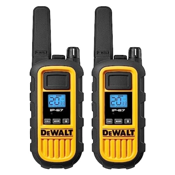 DEWALT DXFRS800 Heavy Duty Rechargeable Walkie Talkies