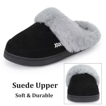 NineCiFun Suede House Slippers for Men & Women