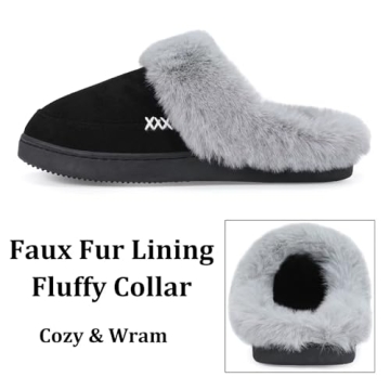 NineCiFun Suede House Slippers for Men & Women