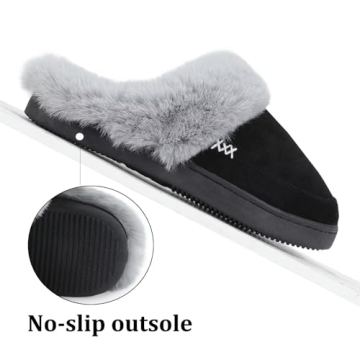NineCiFun Suede House Slippers for Men & Women