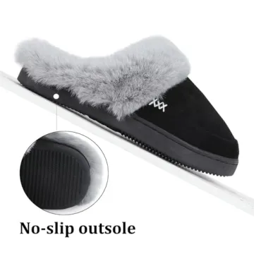 NineCiFun Suede House Slippers for Men & Women