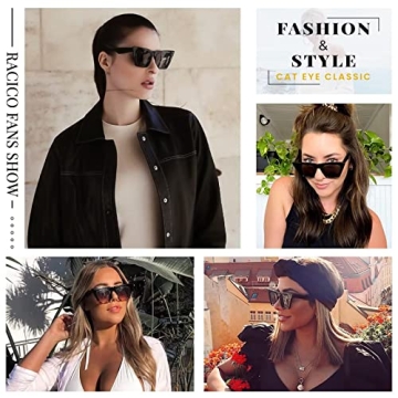 Racico Cat Eye Sunglasses Women 2 Pack Stylish UV Protection