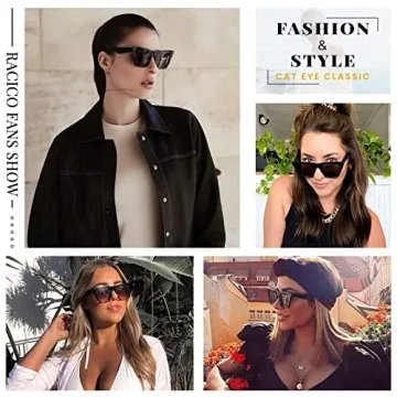 Racico Cat Eye Sunglasses Women 2 Pack Stylish UV Protection