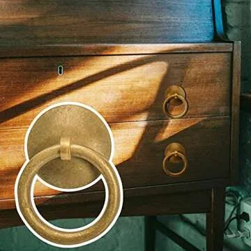 Elegant Brass Cabinet Pulls for Stylish Interiors - Set of 2