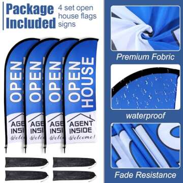 Buryeah Open House Flags: Durable & Eye-Catching Signs