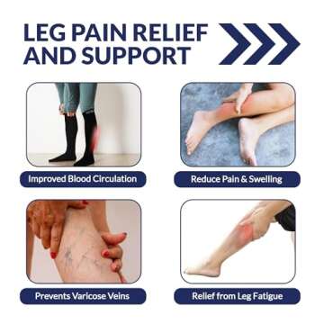 SB SOX Compression Socks (20-30mmHg) for Men & Women – Best Compression Socks for All Day Wear, Be...