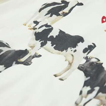 Aelfric Eden Cow Print Tee Unisex Graphic Summer Shirt