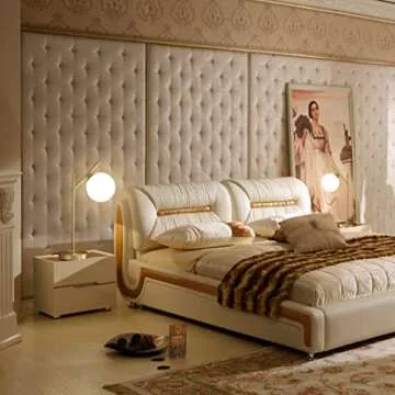 Fulesi Globe Table Lamp - Stylish Brass Metal Bedside Light