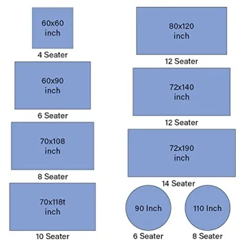 CPC Tablecloth Cotton 70x108 Inch Indian Block Print Cover