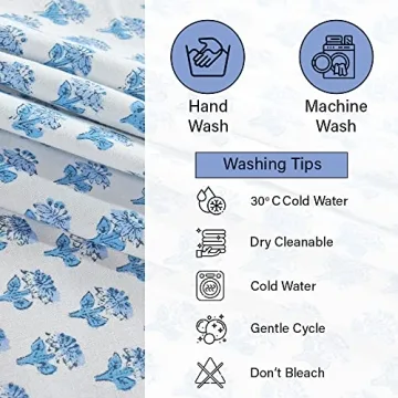 CPC Tablecloth Cotton 70x108 Inch Indian Block Print Cover