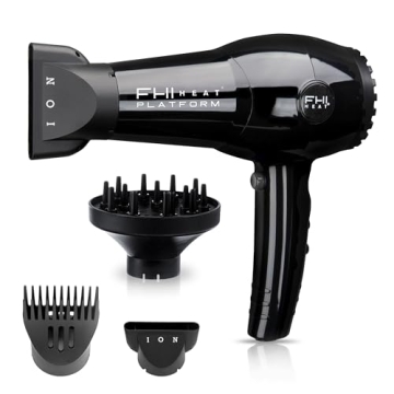 FHI HEAT Platform Nano Lite Pro 1900 Turbo Tourmaline Light Weight Ceramic Quick Dry Hair Dryer with...