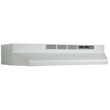 Broan-NuTone F402401 Exhaust Fan for Under Cabinet Two-Speed Four-Way Range Hood, 24-Inch, White