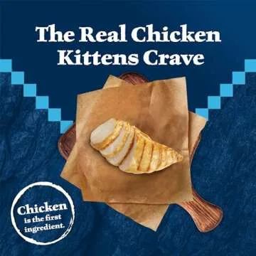 Blue Buffalo Wilderness Natural Kitten Dry Cat Food, with DHA and ARA to Support Brain and Eye Development, High-Protein and Grain-Free Diet, Chicken, 5-lb. Bag