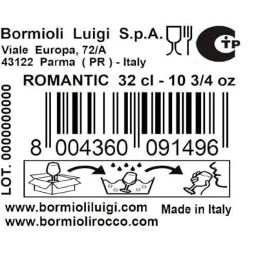 Bormioli Rocco 10.75 oz Romantic Stemware Glasses