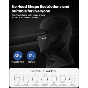 ILM Motorcycle Balaclava Cold Weather Face Mask for Outdoor Sports