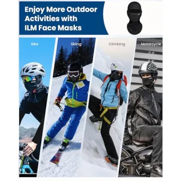 ILM Motorcycle Balaclava Cold Weather Face Mask for Outdoor Sports