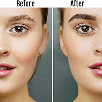 BaeBlu Cruelty Free Retractable Eyebrow Crayon, Vegan Non-Toxic Long Wear Brow Definer With Brush, Deep Brown Pen