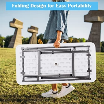 KOTEK Folding Ice Cooler Table with Elegant Skirt and Drain Hose