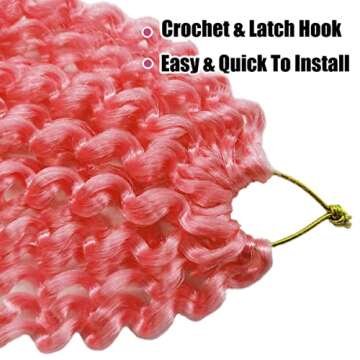 Passion Twist Hair 24 Inch Pink Crochet Hair for Women