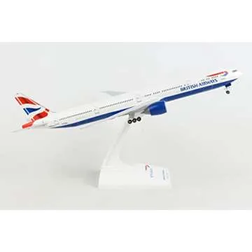 Daron Skymarks British Airways 777-300ER 1/200 with Gear Model Kit , White