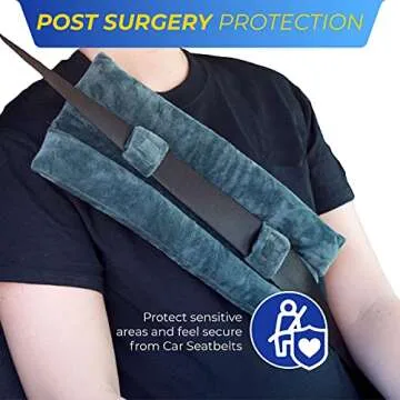Post Surgery Seat Belt Pillow for Comfort and Recovery