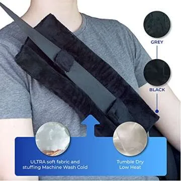 Post Surgery Seat Belt Pillow for Comfort and Recovery
