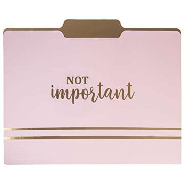 Graphique Designer “Very Important” File Folders | Set of 9 (3 Designs) | Letter Size Organizers | Decorative Office Supplies | Durable Coated Cardstock | Gold Foil Lettering | 1/3-Cut Tabs,Leopard