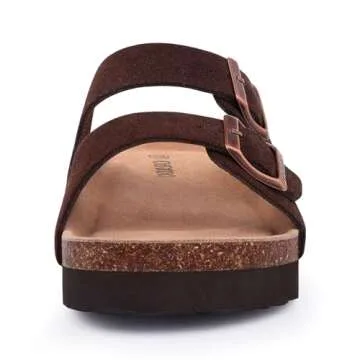 Stylish ORADO Suede Sandals with Comfort Cork Footbed