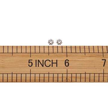 Tibetan Silver Daisy Spacer Beads for DIY Jewelry Making