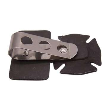 St. Florian's Guardian Pewter Firefighter's Visor or Money Clip, Religious Gift, 2.5 Inches