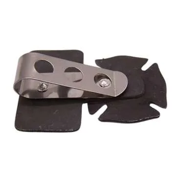 St. Florian's Guardian Pewter Firefighter's Visor or Money Clip, Religious Gift, 2.5 Inches