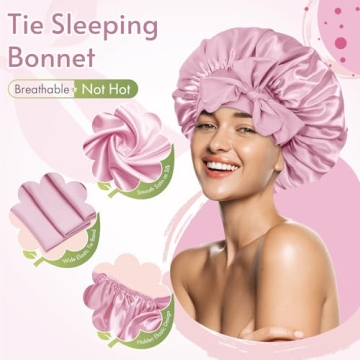 BONNET QUEEN Adjustable Satin Bonnet for Hair Care