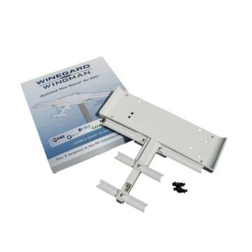Winegard RV-WING Wingman UHF RV TV Antenna Booster for the Winegard Sensar Batwing (Digital RV TV Antenna, Easy Installation, Increases Digital UHF TV Reception) - White