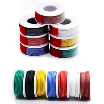 Versatile 22 AWG Silicone Electrical Wire Cable - 7 Colors for DIY Enthusiasts