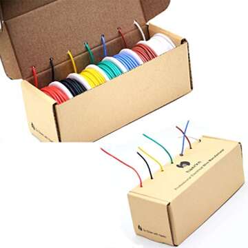 22 AWG Silicone Wire - Flexible 7 Colors for DIY Projects