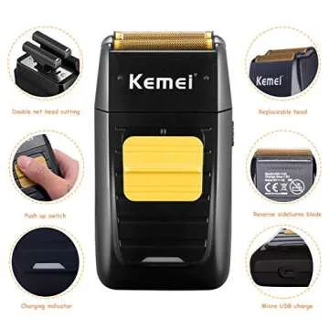 KEMEI KM-1102 Electric Shaver for Men – Professional & Stylish
