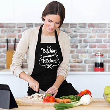 Funny Aprons for Cooking with Pockets - Gift for All