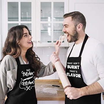 Funny Aprons for Cooking with Pockets - Gift for All