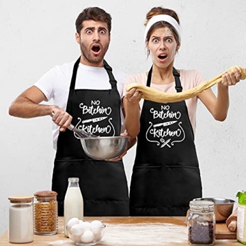 Funny Aprons for Cooking with Pockets - Gift for All
