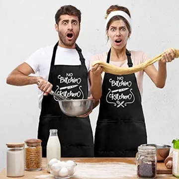 Funny Aprons for Cooking with Pockets - Gift for All